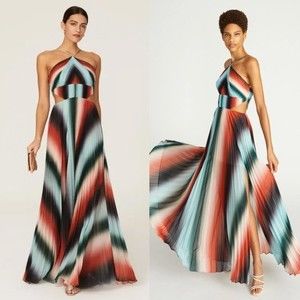 Amur Janet Gown in Auburn Vintage Stripe Size 10